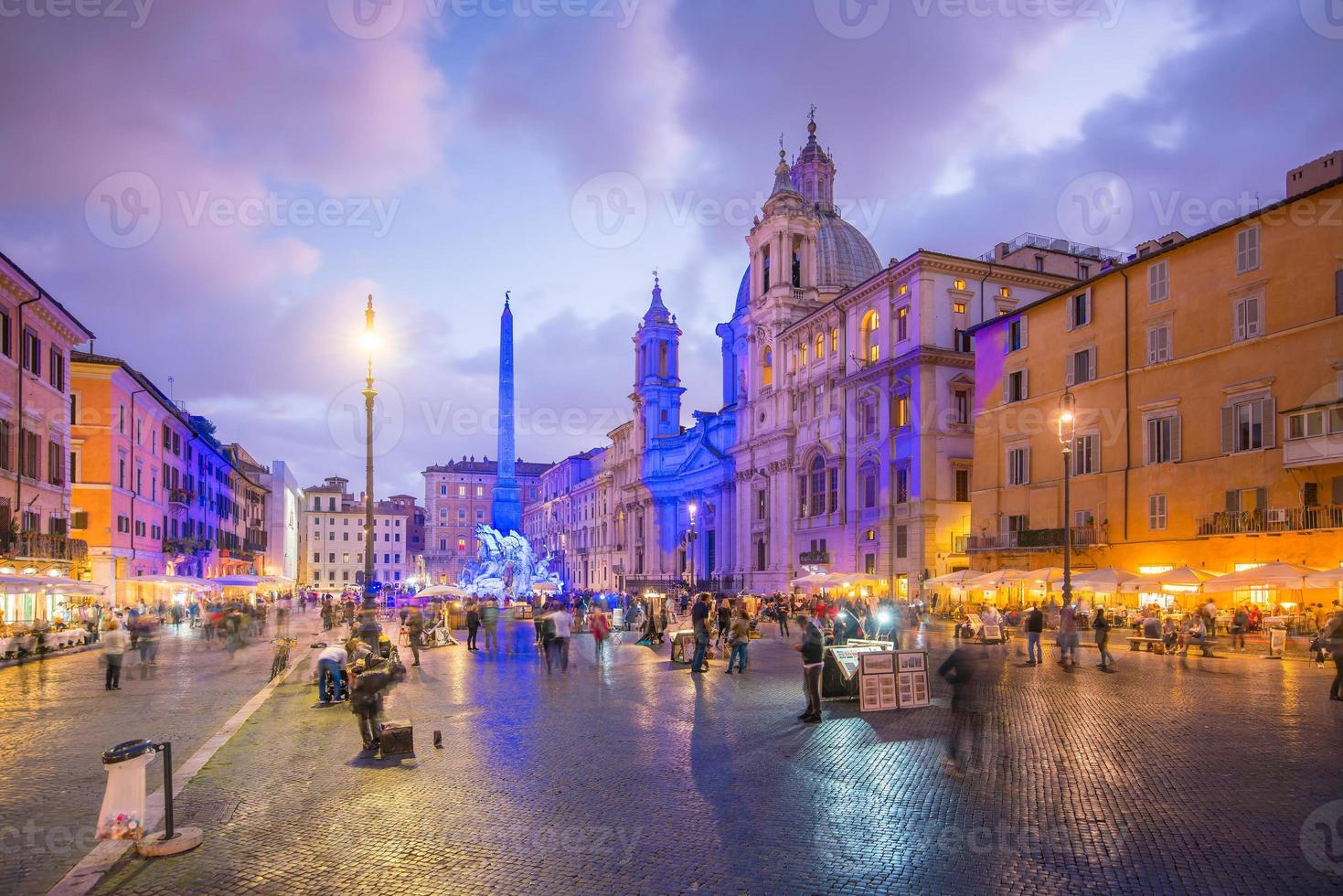 piazza navona em roma, itália foto