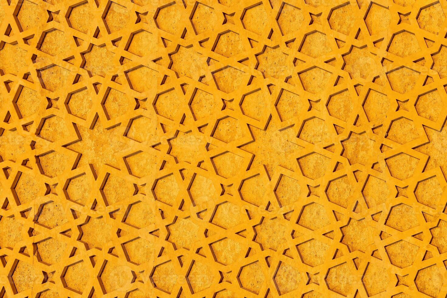 geométrico tradicional islâmico ornamento. fragmento do uma mosaico. foto
