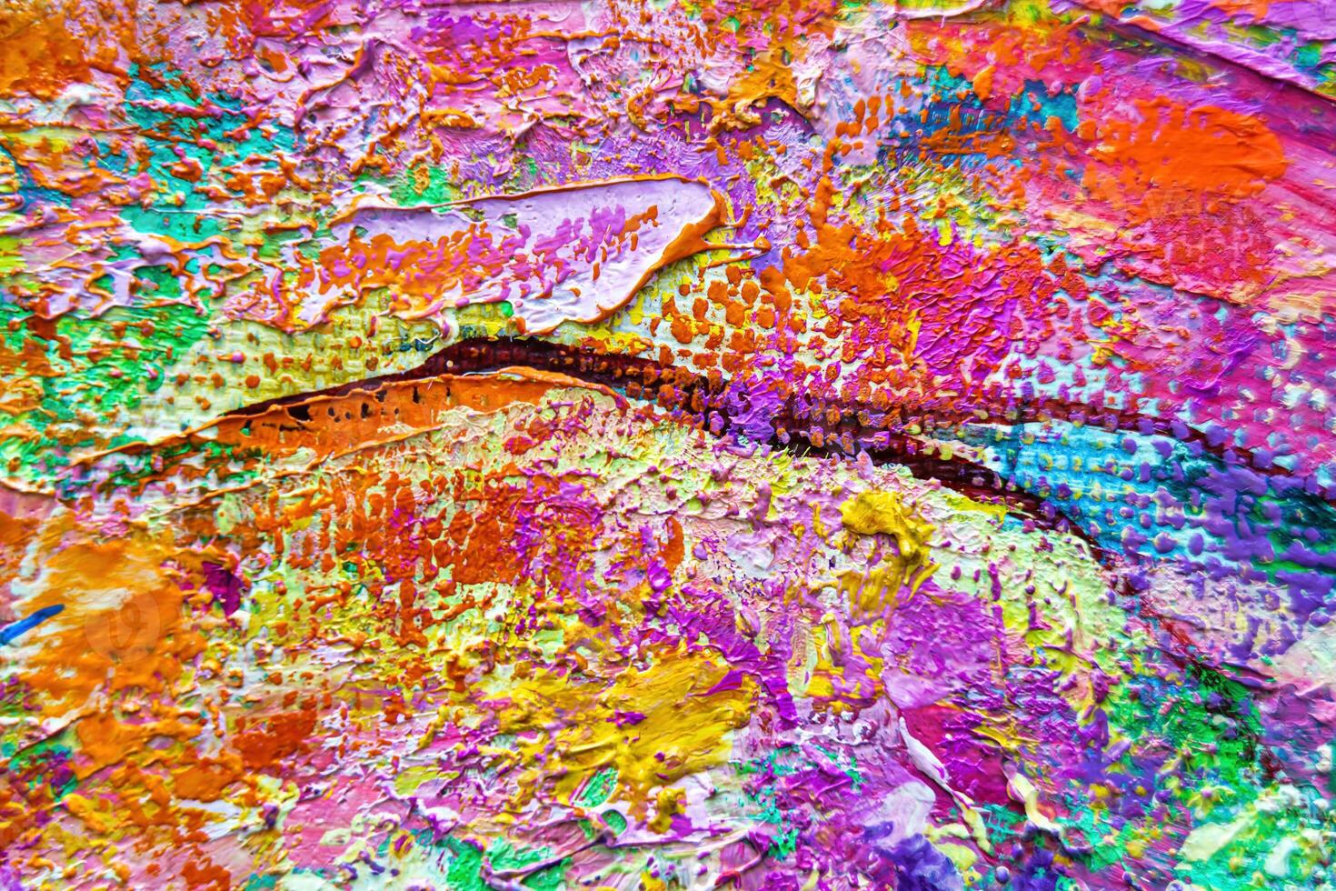 colorida abstrato óleo pintura arte fundo. textura do tela de pintura e óleo. foto