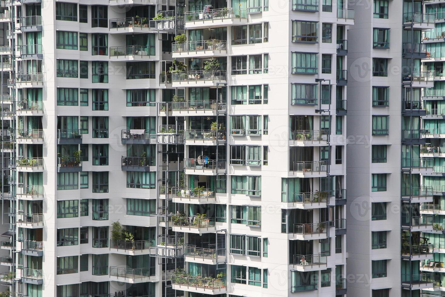 fachada do moderno construção dentro Cingapura foto