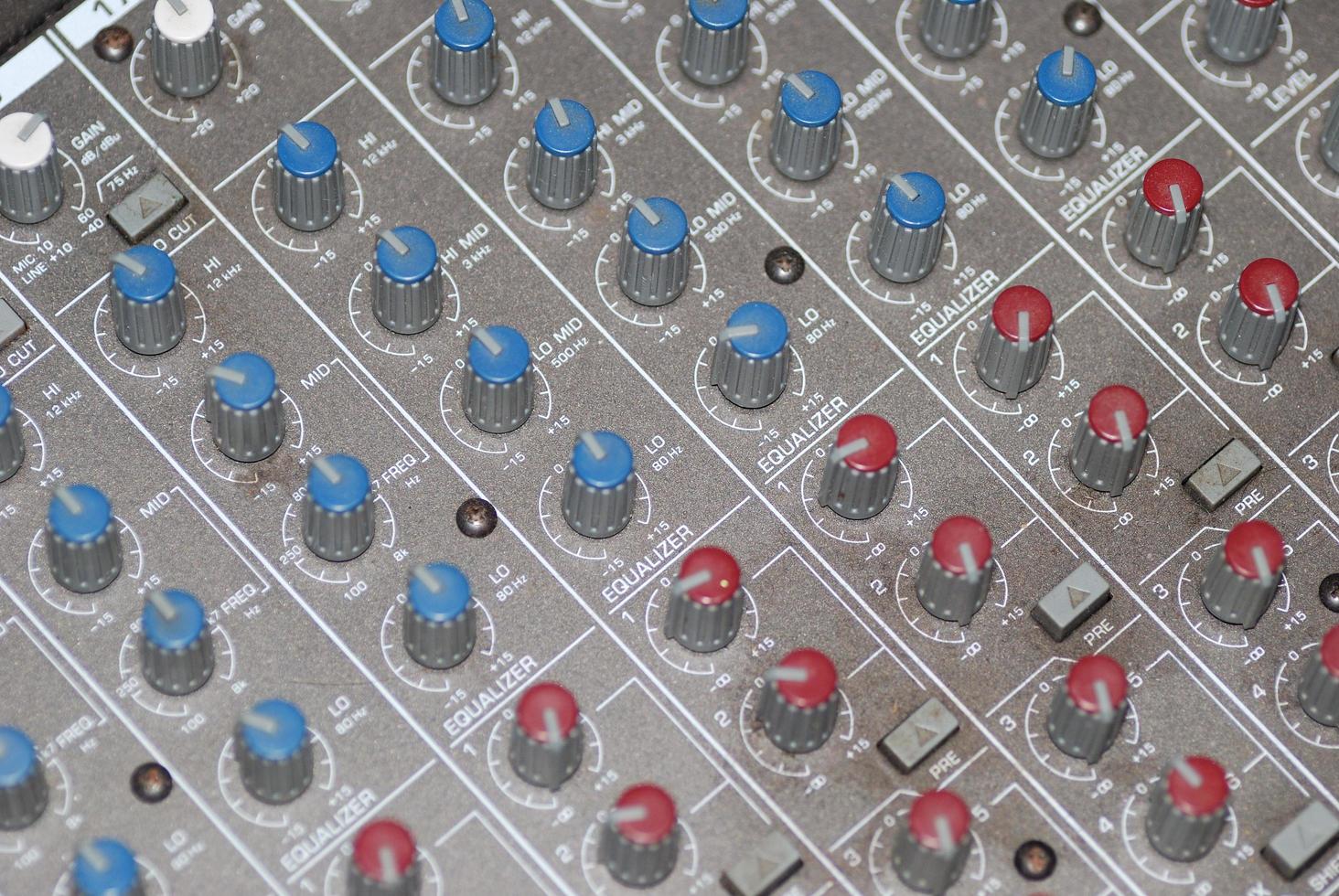 visão detalhada do controlador do mixer foto