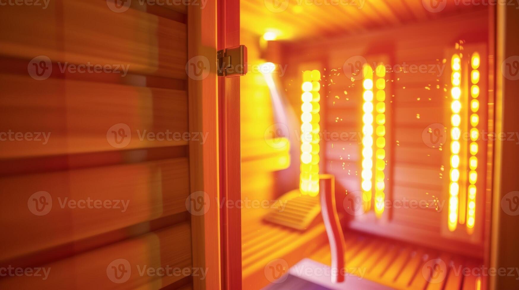 a infravermelho sauna sessão usava Como uma complemento para tradicional fisica terapia fornecendo a extra impulso para a cura processo. foto