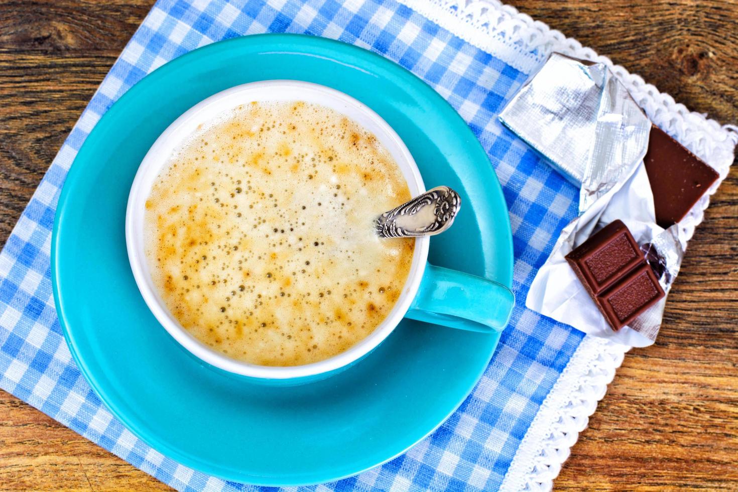 xícara de café em estilo retro vintage foto