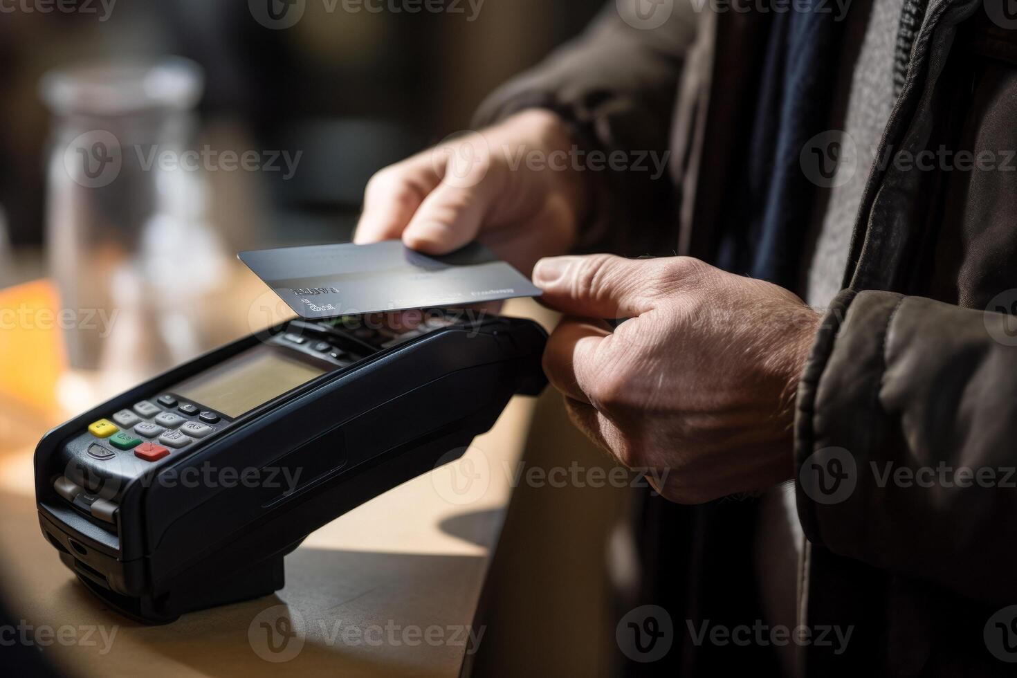 ai gerado sem contato Forma de pagamento de banco cartão generativo ai foto