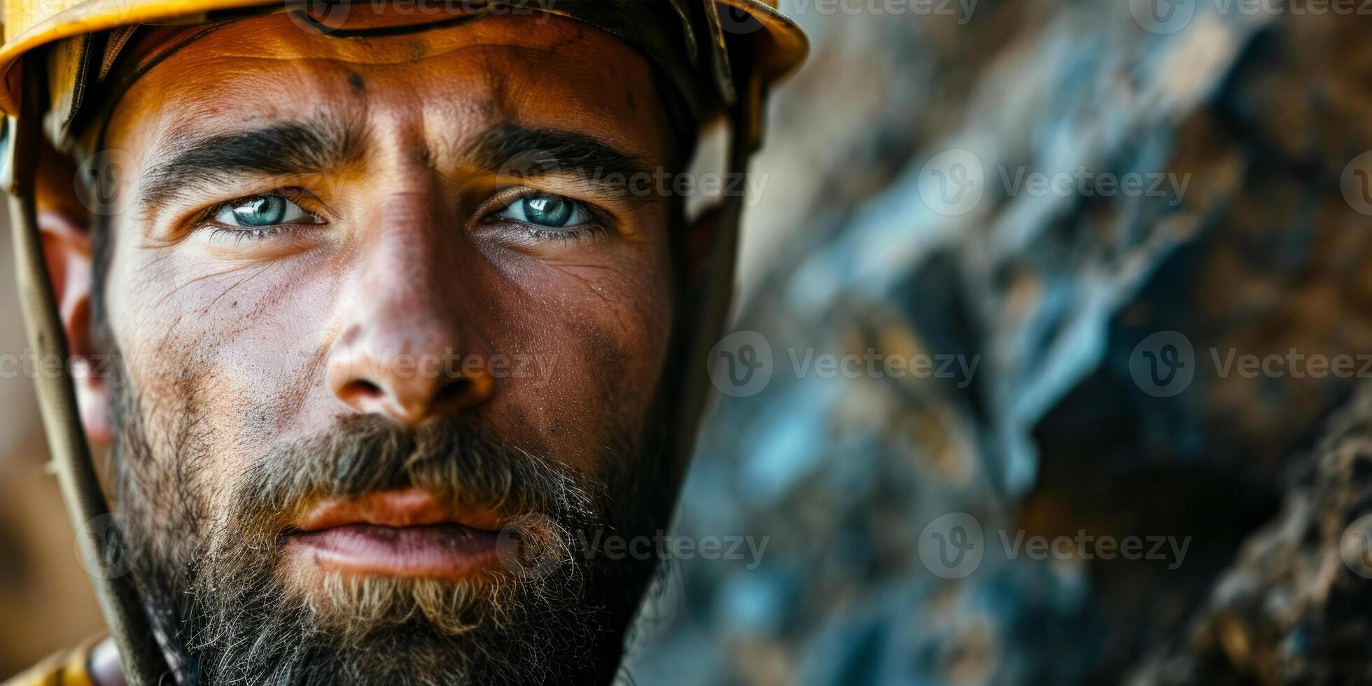 mineiro às a meu fechar-se retrato foto