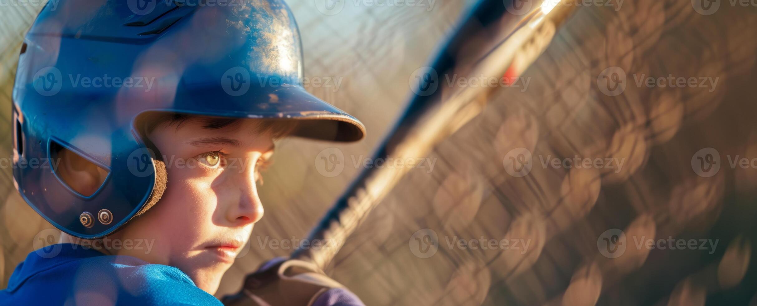 criança jogando beisebol fechar-se foto