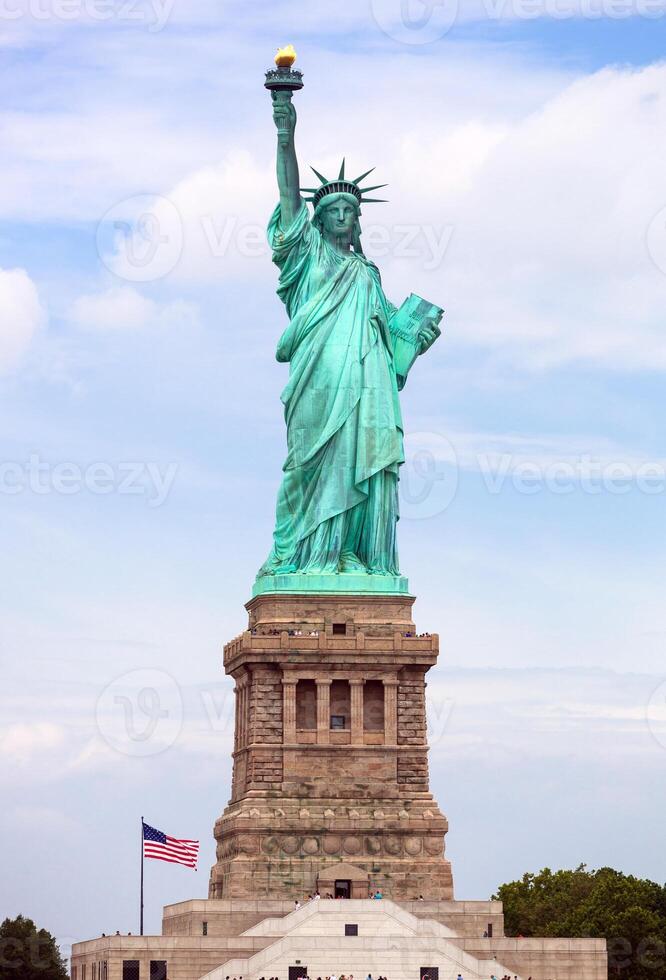 a estátua da liberdade em new york city foto