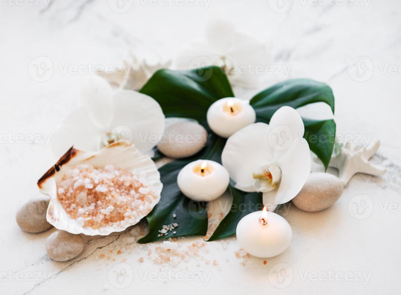 produtos spa com orquídeas foto