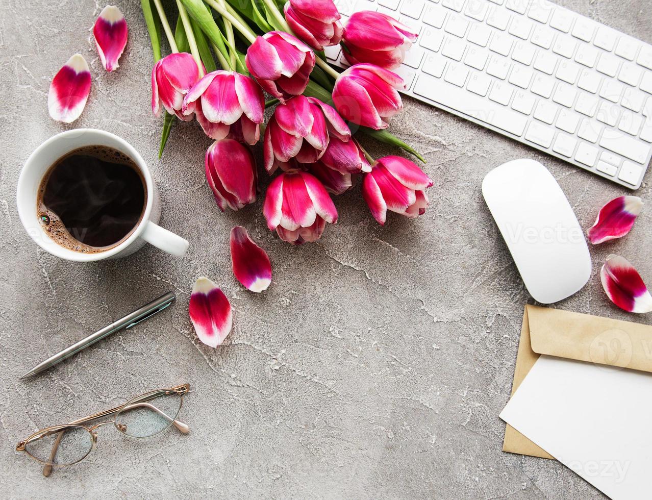 blogger ou espaço de trabalho freelancer foto