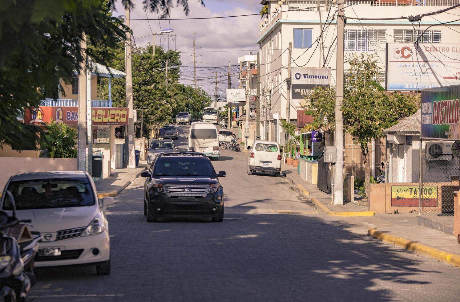 bayahibe dominicano república 23 dezembro 2019 ocupado ruas dentro bayahibe foto