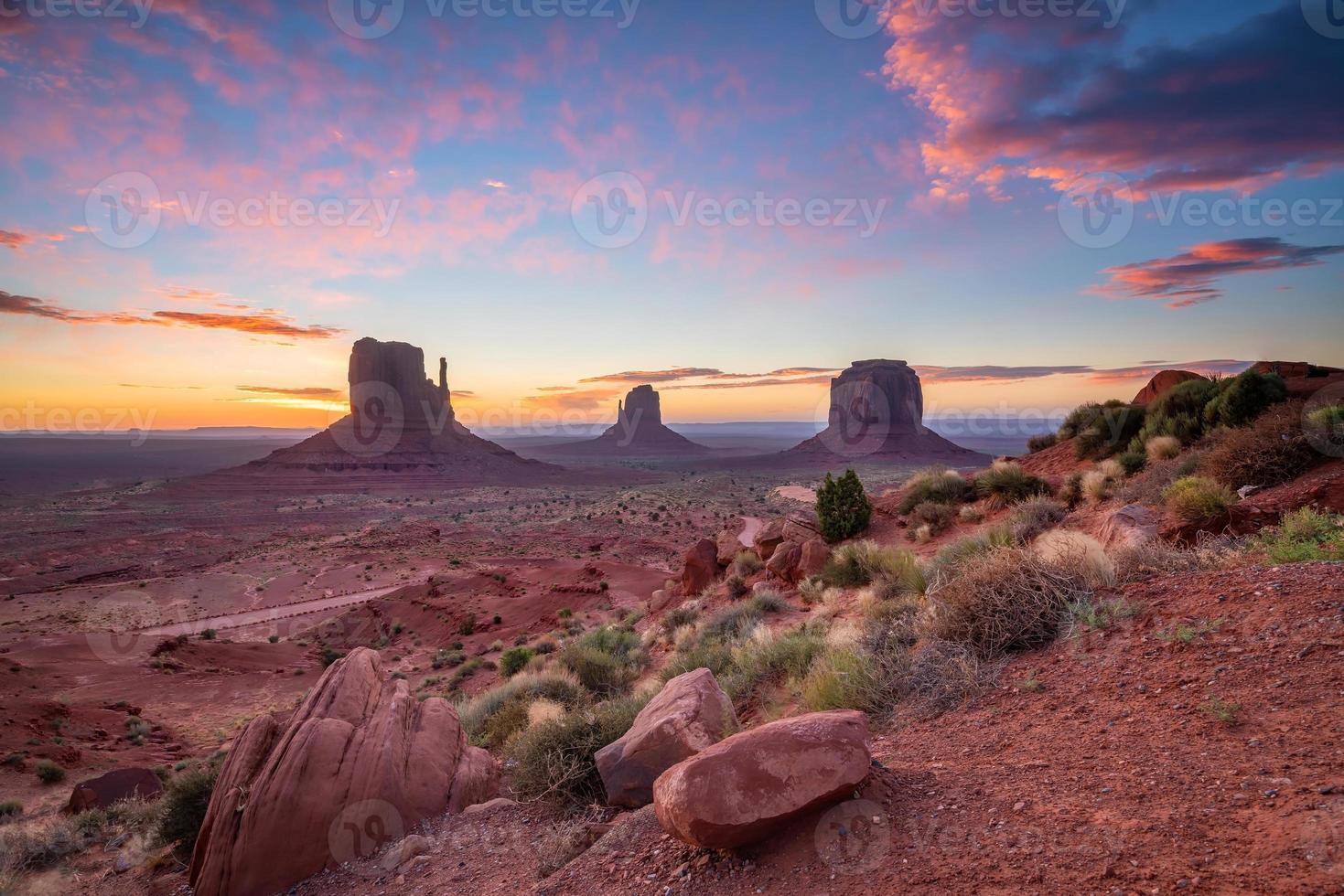 paisagem do vale do monumento no arizona, eua foto