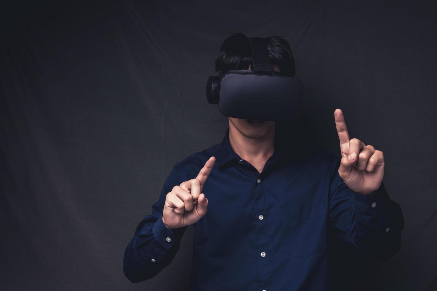 vr óculos conexão metaverso tecnologia online foto