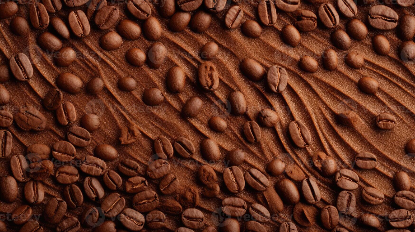 café feijões cafeína Castanho textura, ai foto