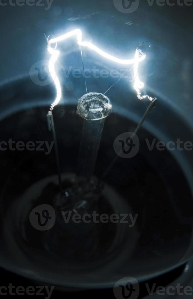 lâmpada macro de tungstênio foto