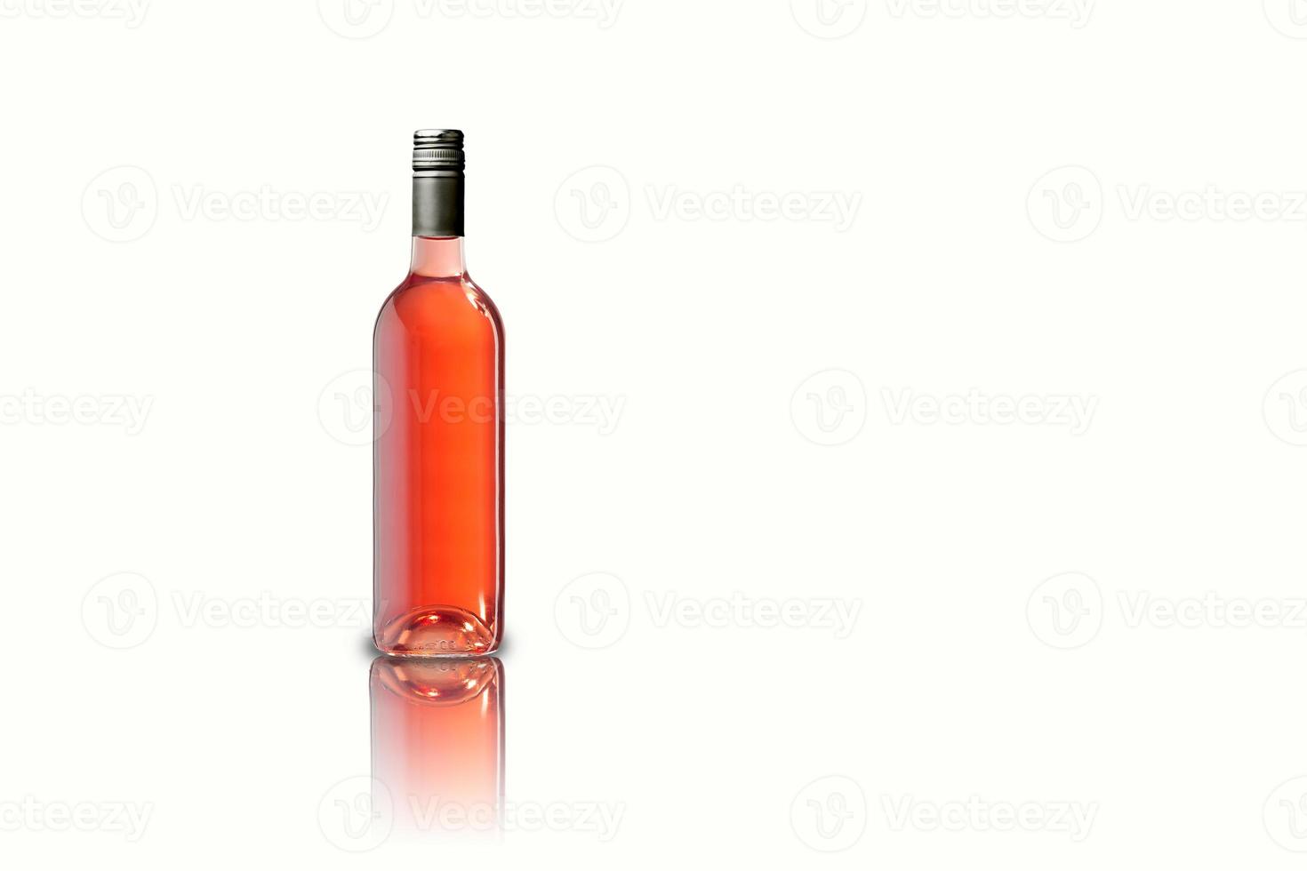 isolado vários tipos de garrafa de vinho no fundo branco, apto para a renderização de element.3d do seu projeto. foto