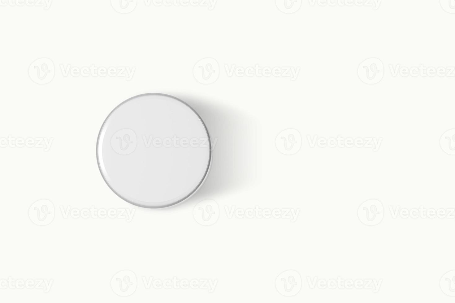 modelo de maquete de cosméticos em fundo branco. Recipiente de plástico para produtos cosméticos. tubo, pote de creme, produtos de beleza, isolados no fundo branco. Renderização 3D. foto