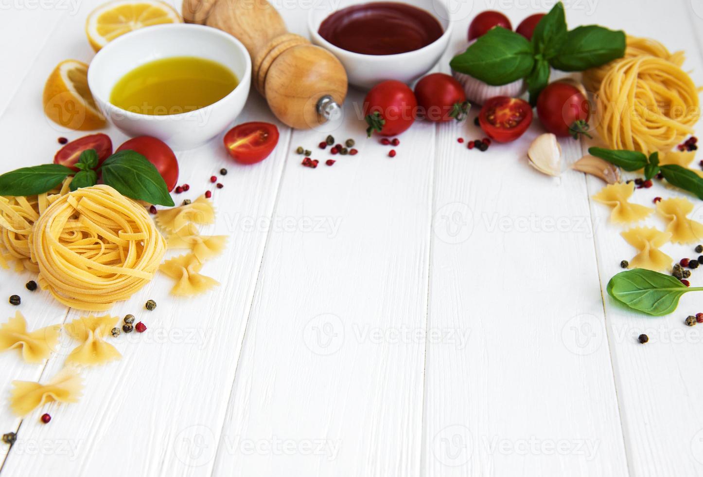 ingredientes alimentares italianos foto