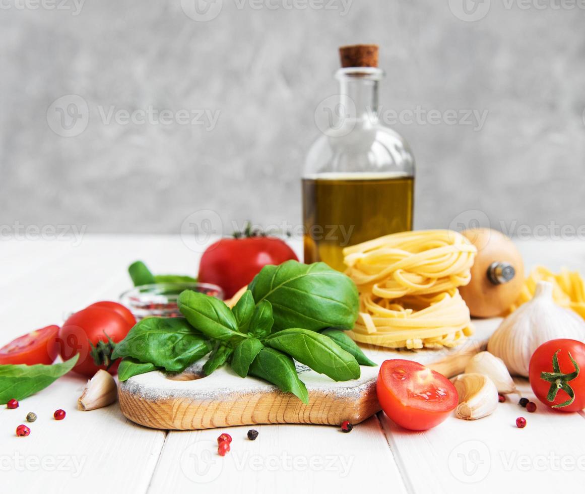 ingredientes alimentares italianos foto