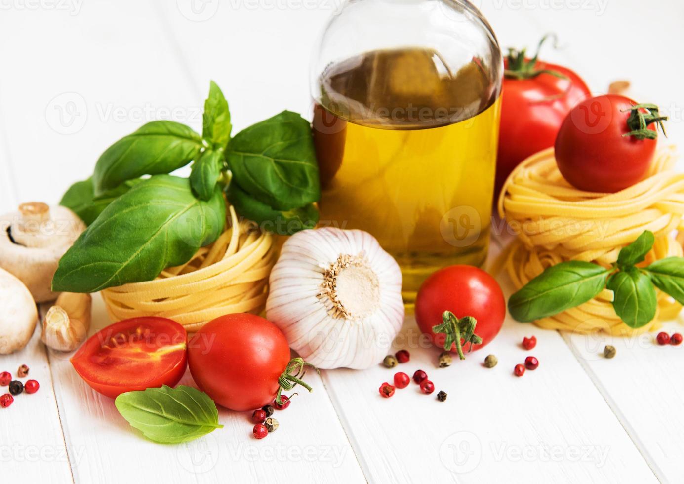 ingredientes alimentares italianos foto