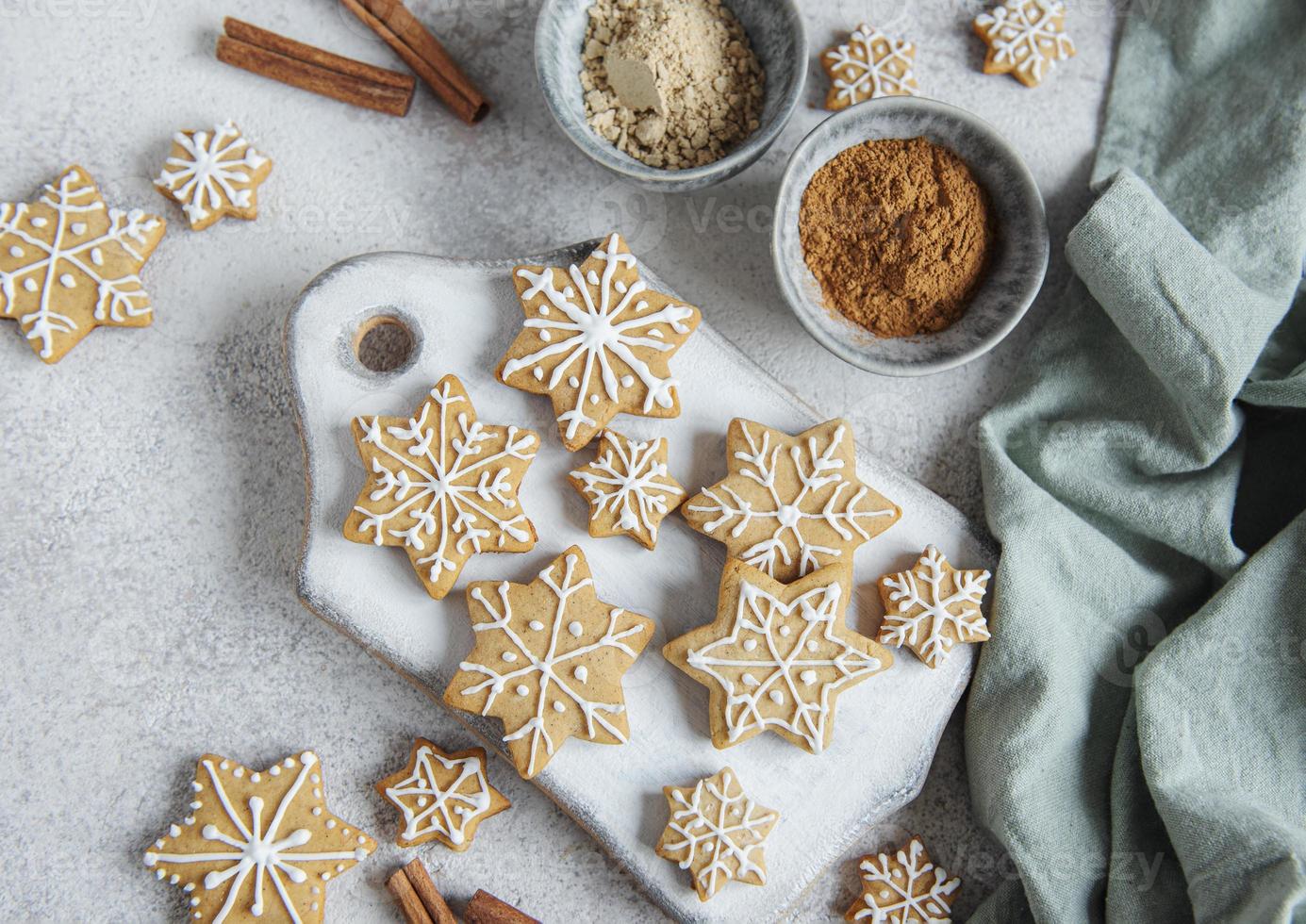 biscoitos caseiros de natal foto