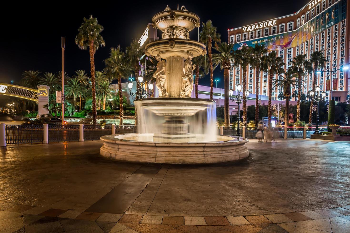 las vegas, nevada - luzes da cidade à noite e vistas da rua foto