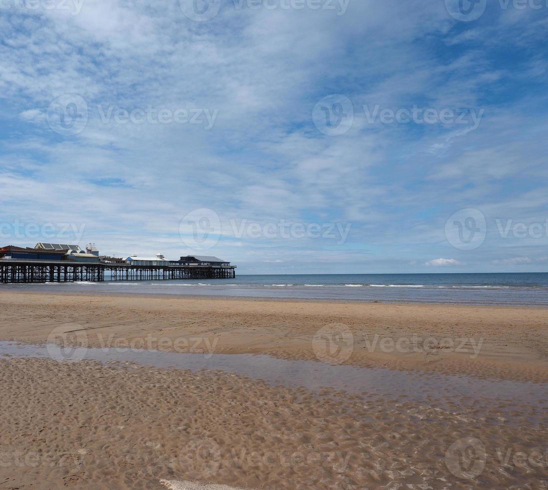 praia do prazer em blackpool foto