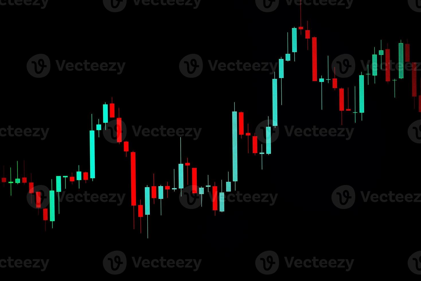 negócios vela vara gráfico gráfico de negociação de investimento do mercado de ações no design de plano de fundo - tendência do conceito de economia financeira de troca de mercado gráfico de ações foto