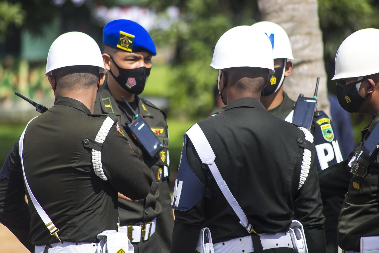 sorong, papua oeste, indonésia, 4 de outubro de 2021. visita de estado do presidente da indonésia, joko widodo. foto