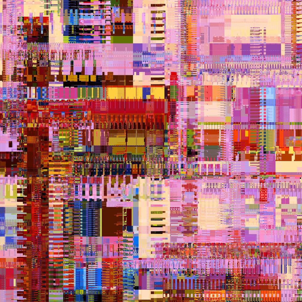 rosa claro único glitch texturizado sinal abstrato abstrato pixel glitch error foto