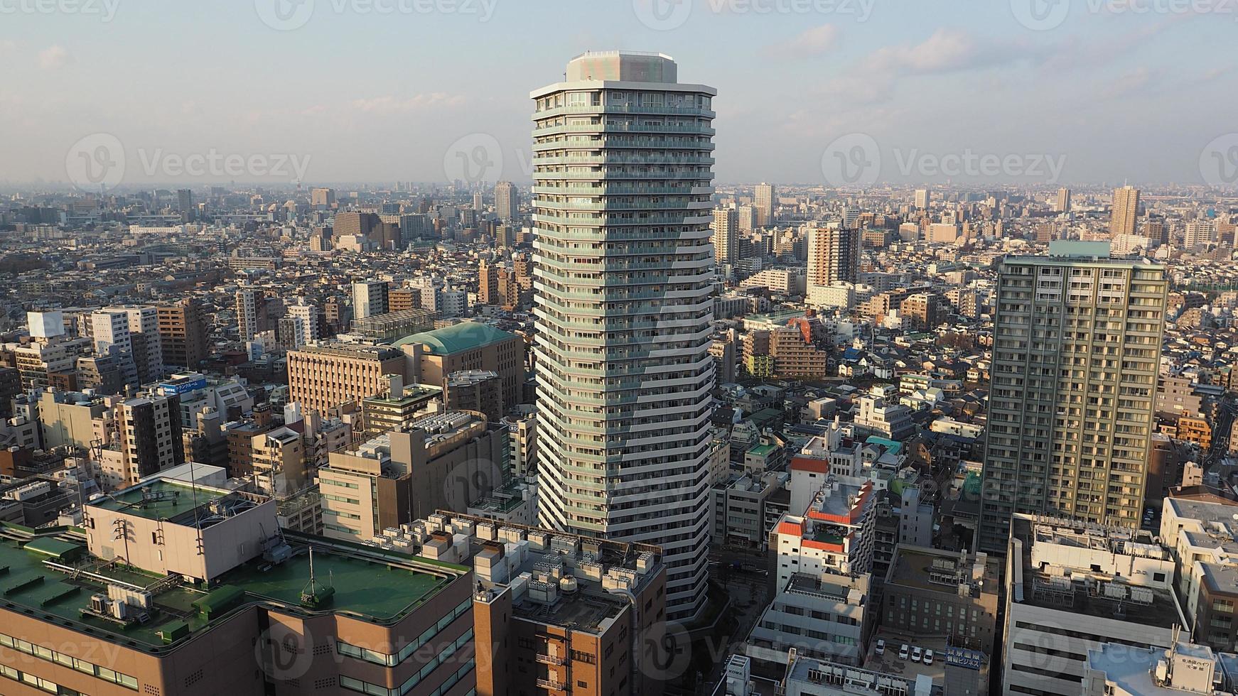 distrito de ikebukuro. vista aérea da cidade de ikebukuro, Tóquio, Japão. foto