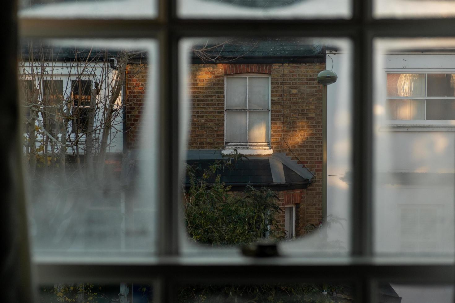 vista da janela em oxford, inglaterra foto