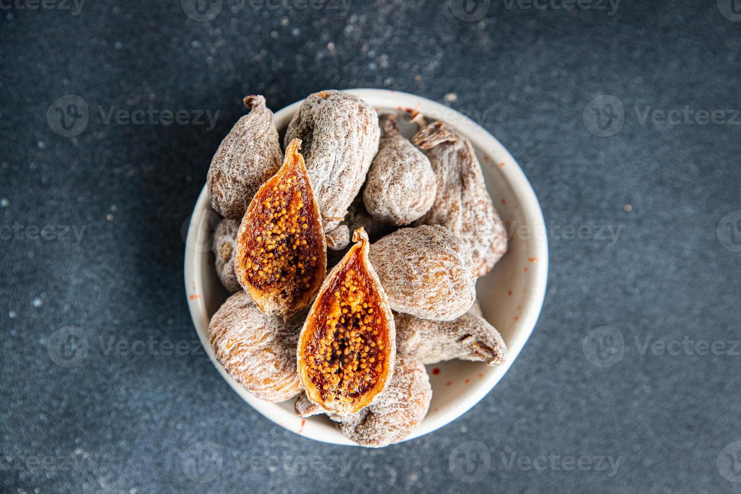 figos frutas secas, doces naturais, farinha seca salgadinho foto