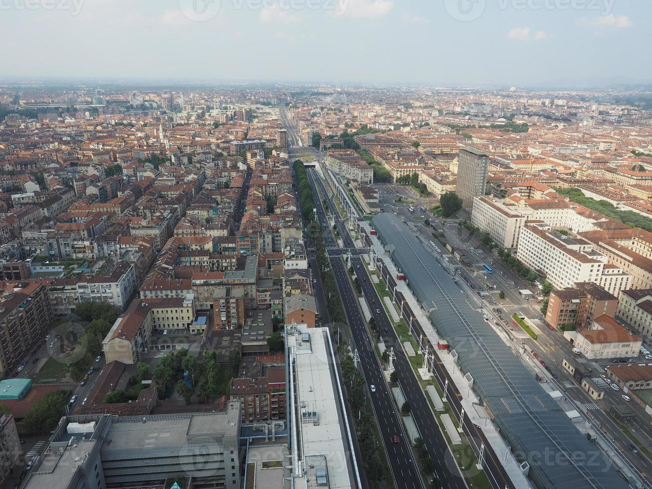 vista aérea de turin foto