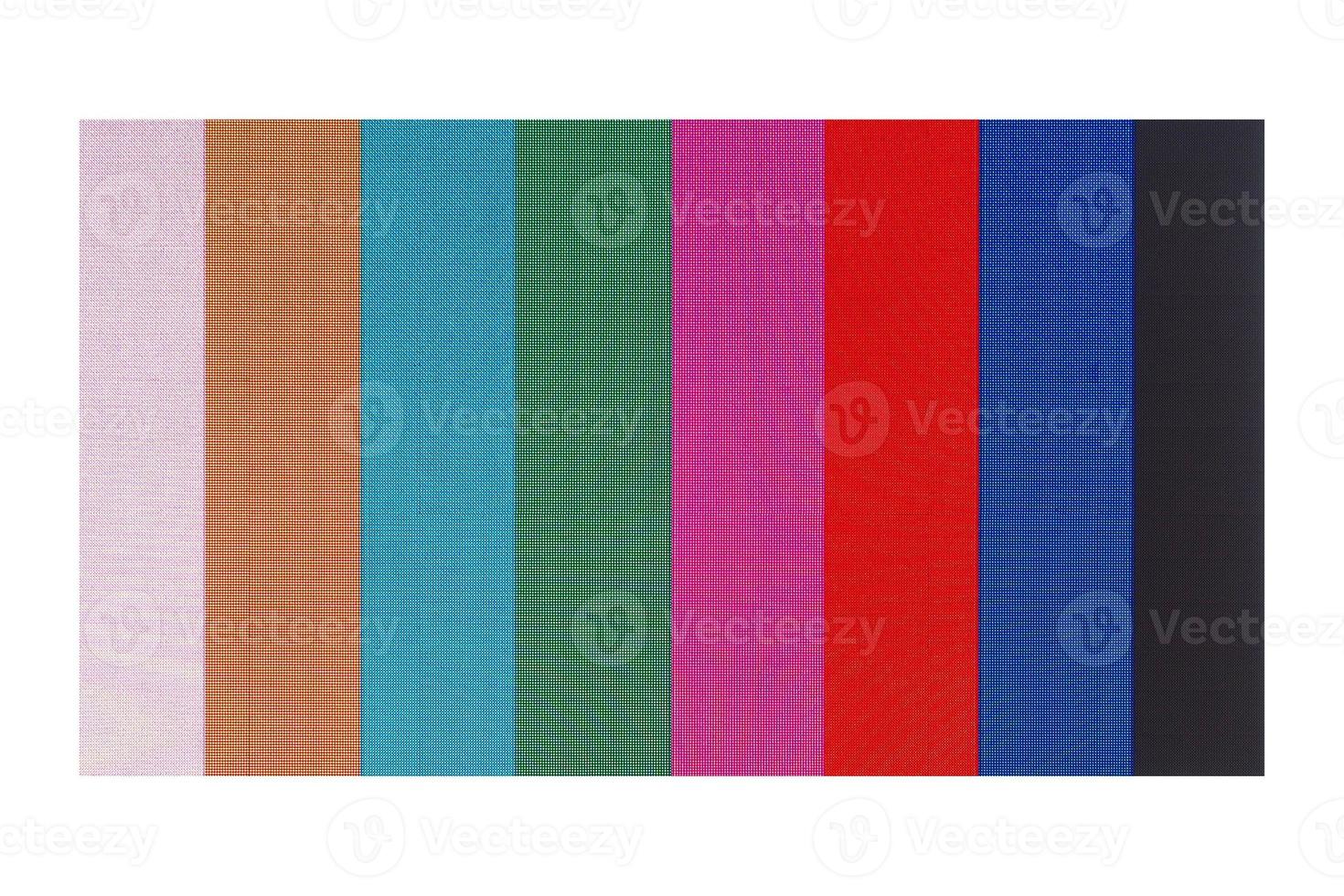 barras de teste de cores na tela foto