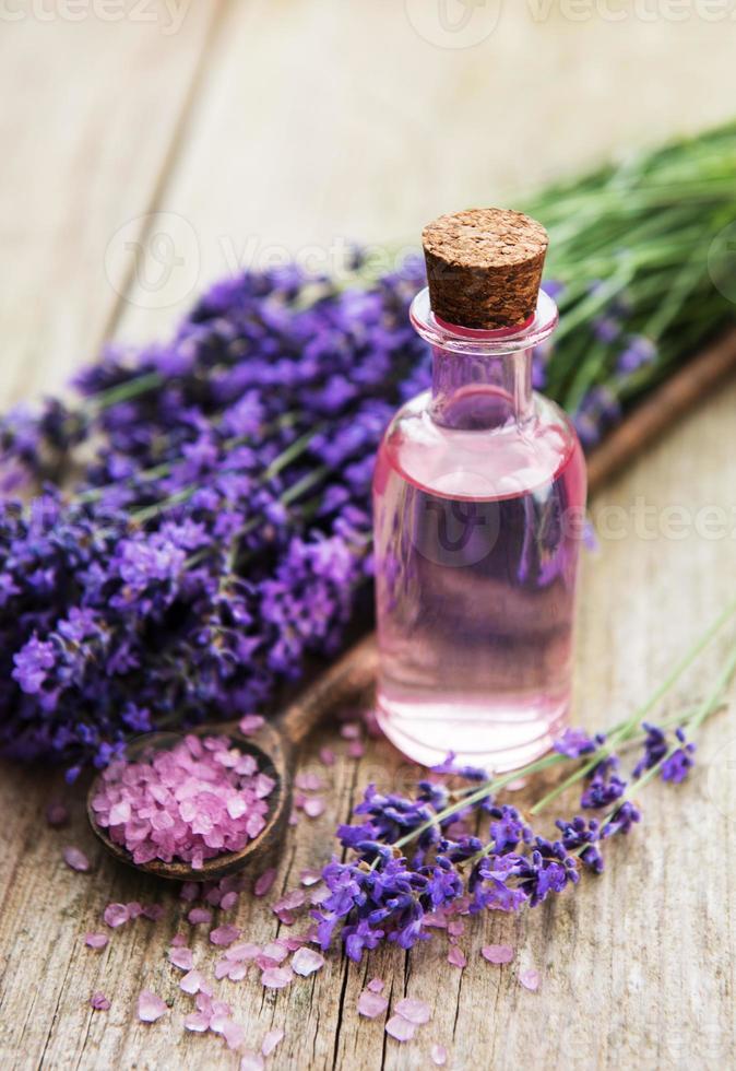 conjunto spa lavanda foto