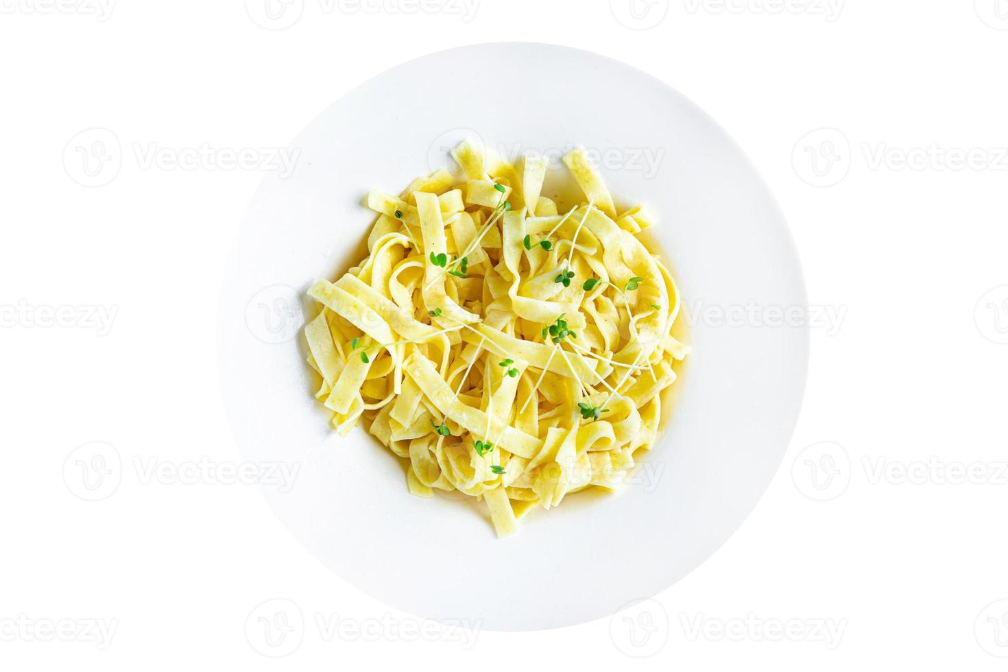 macarrão fettuccine ou molho cremoso parmesão tagliatelle foto