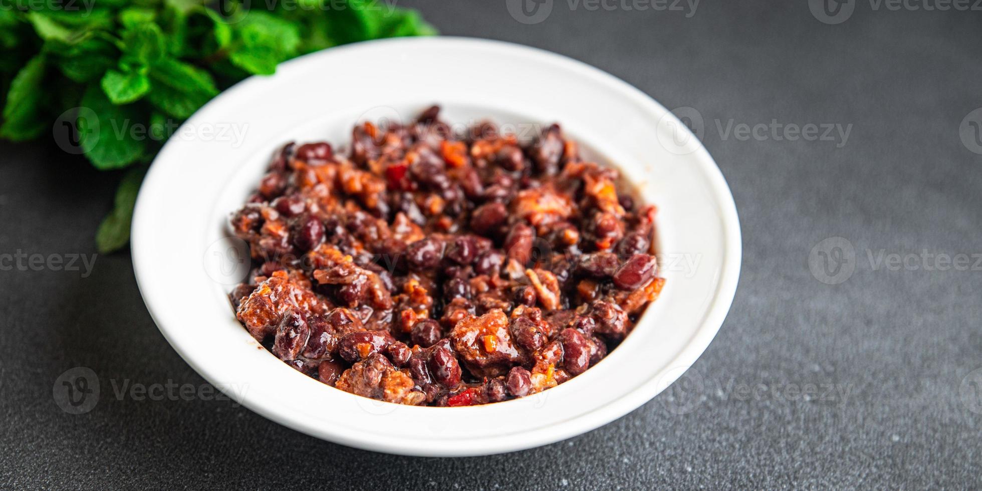 molho de feijão vermelho refeição saudável comida dieta lanche comida vegana ou vegetariana foto