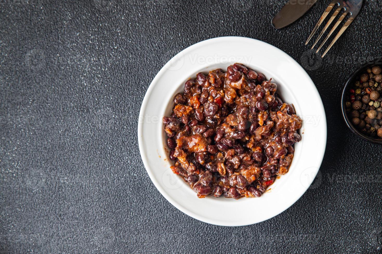 molho de feijão vermelho refeição saudável comida dieta lanche comida vegana ou vegetariana foto