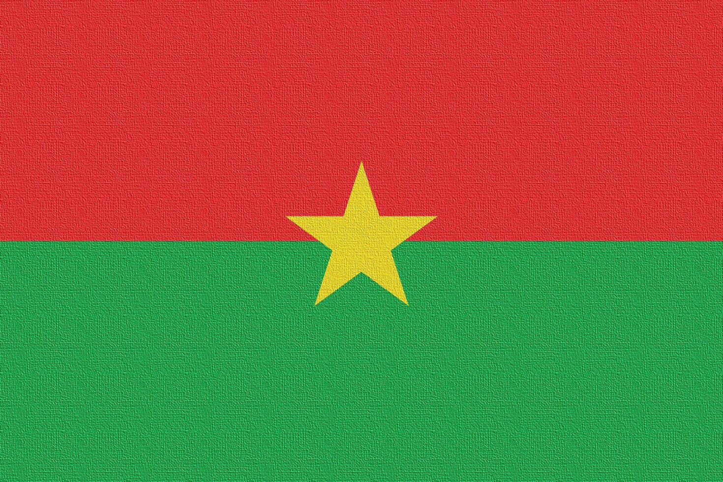 ilustração da bandeira nacional de burkina faso foto