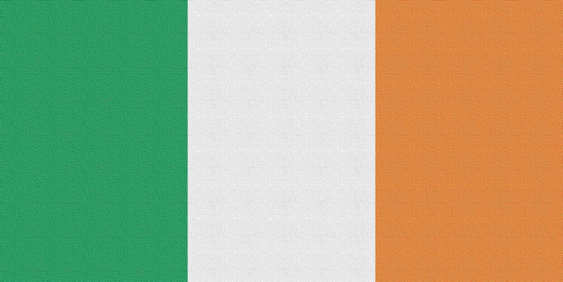 ilustração da bandeira nacional da irlanda foto