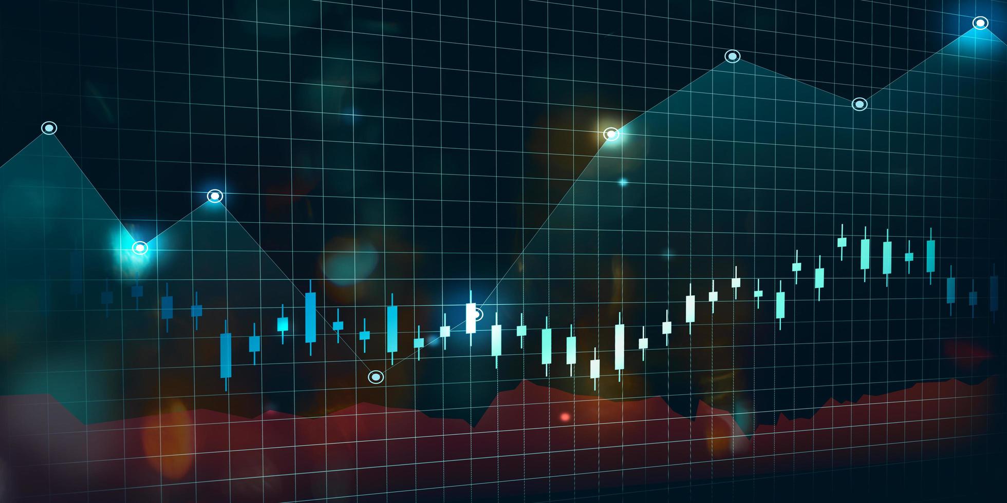 mercado de ações forex trading chart investimento financeiro conceito de negócios tendências econômicas e financeiras foto