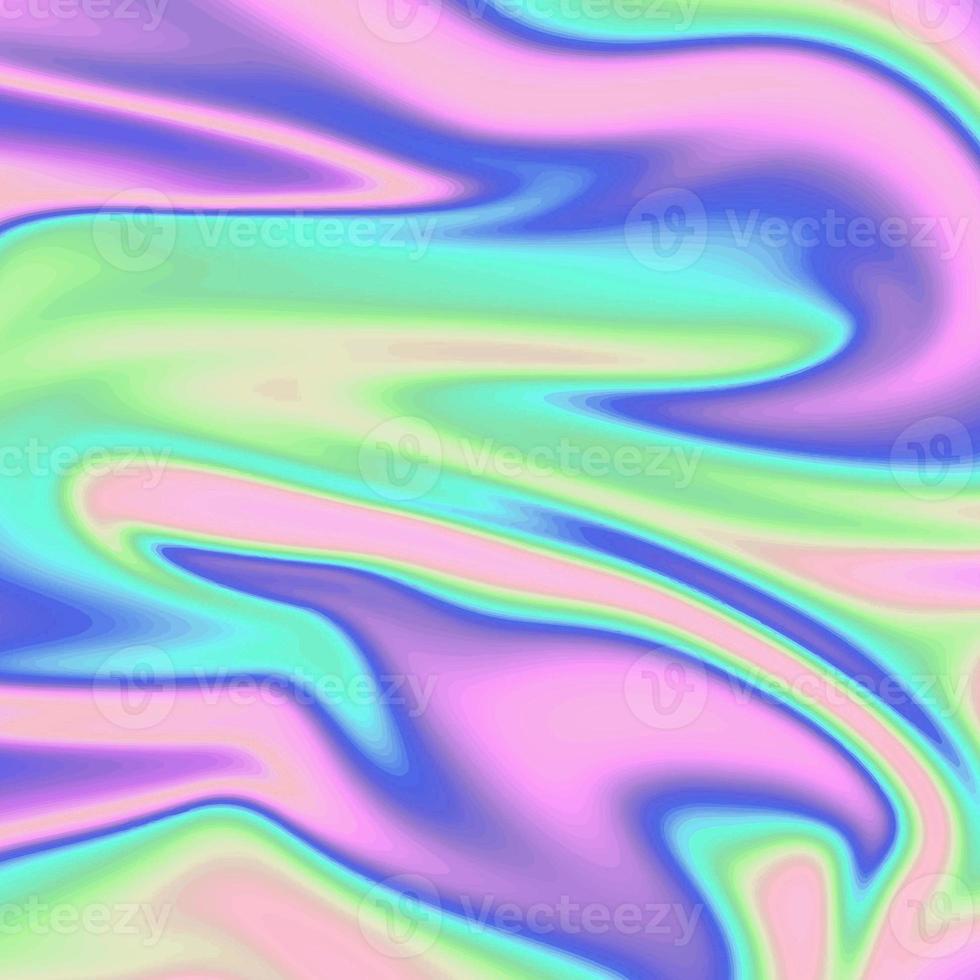 superfície de textura de folha de arco-íris holográfica com padrão de folha abstrata enrugada. foto