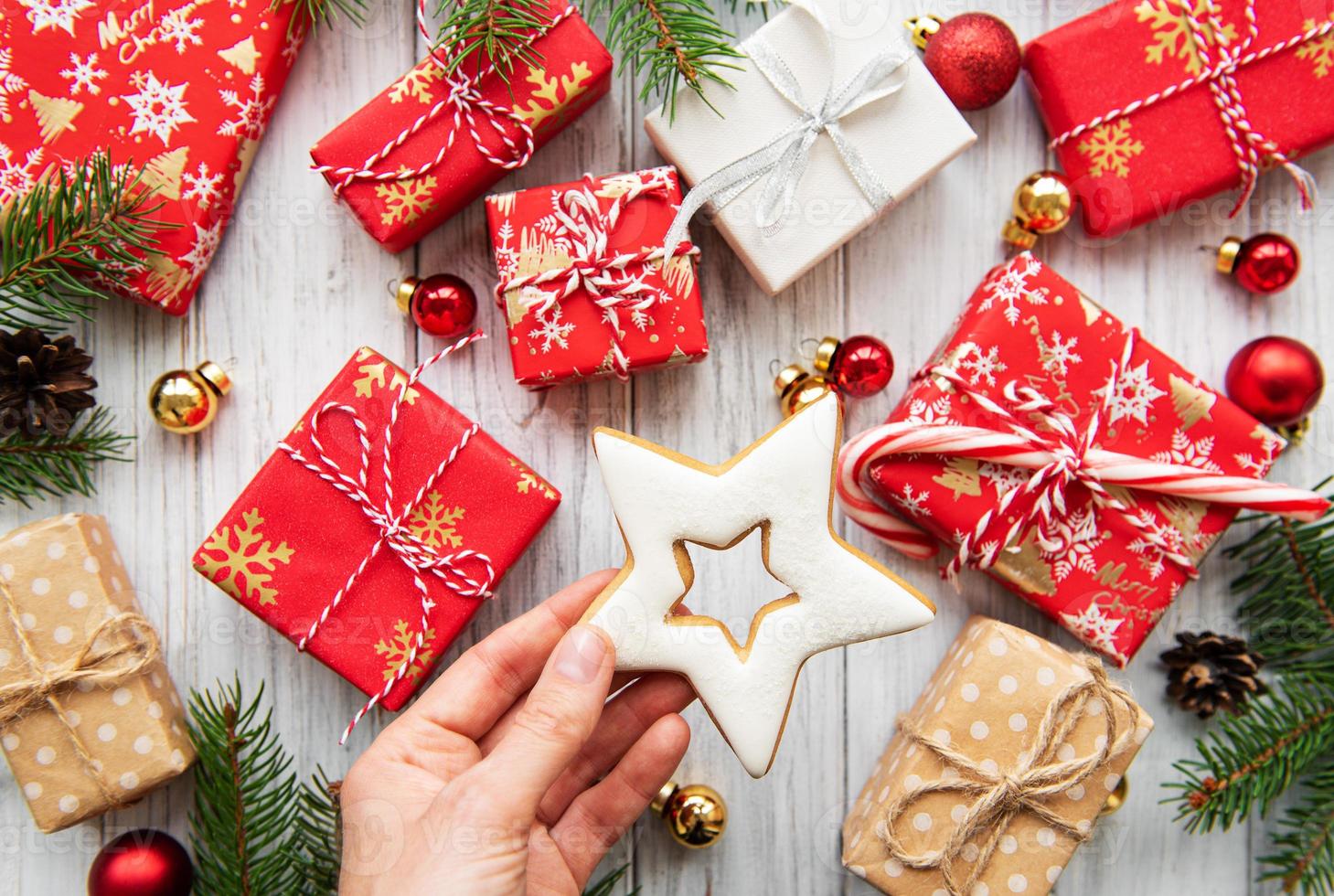 caixas de presente de natal foto