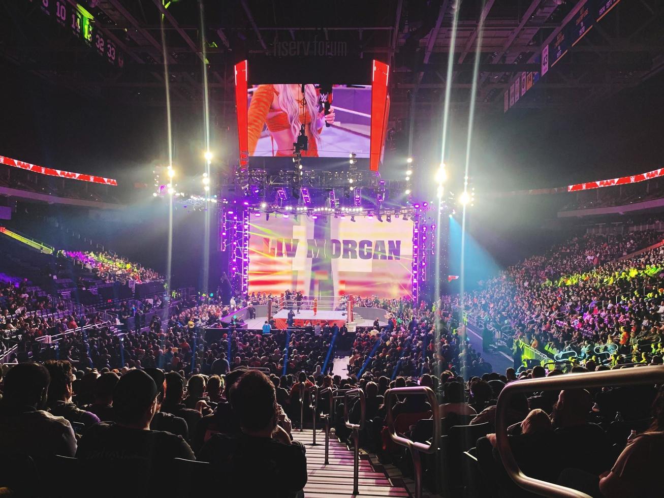 milwaukee, Wisconsin, 20 de dezembro de 2021-wwe segunda-feira à noite cru foto