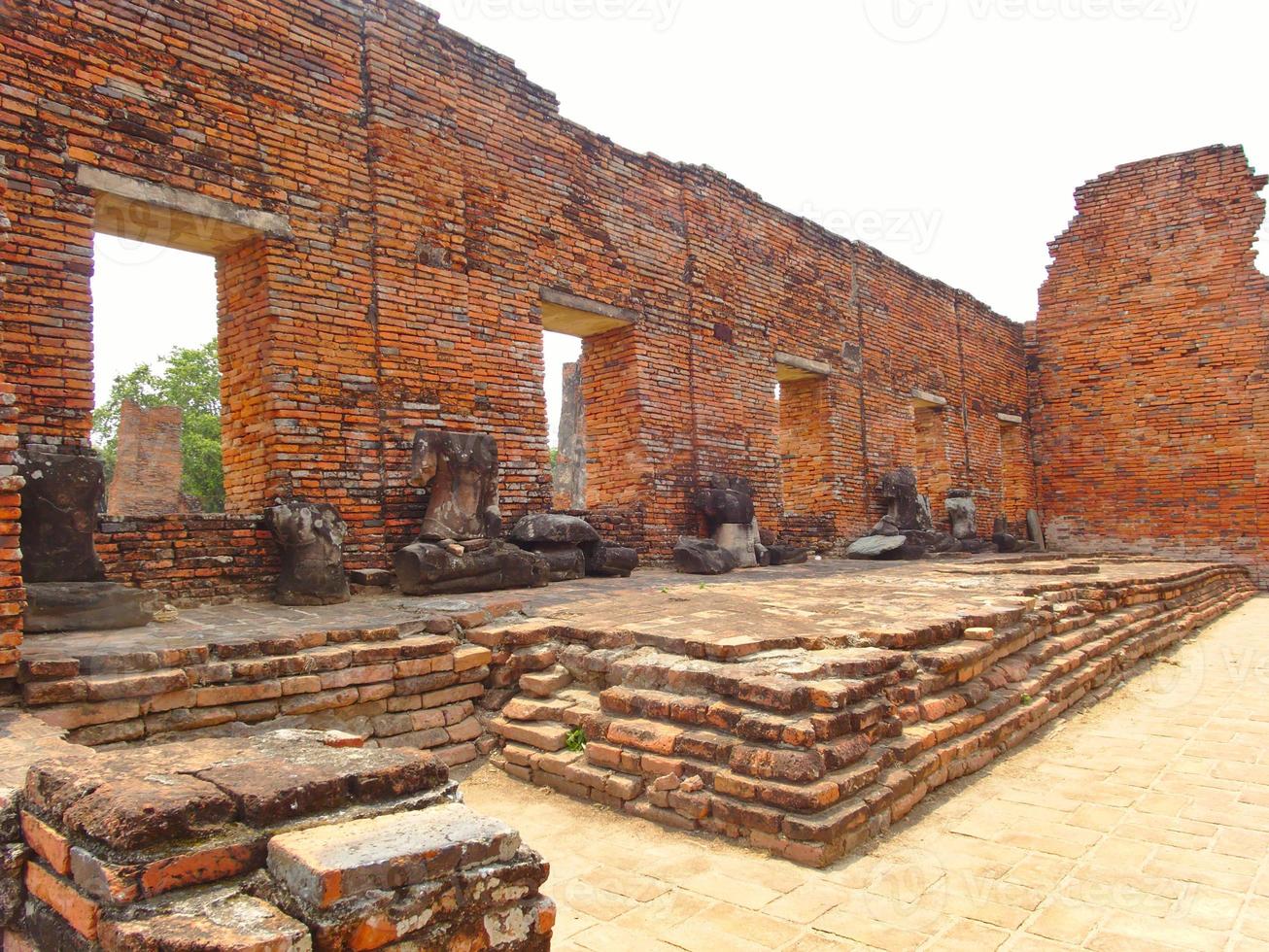 templo de wat phra sri sanphet o templo sagrado é o templo mais sagrado do grande palácio na antiga capital da tailândia, ayutthaya. foto