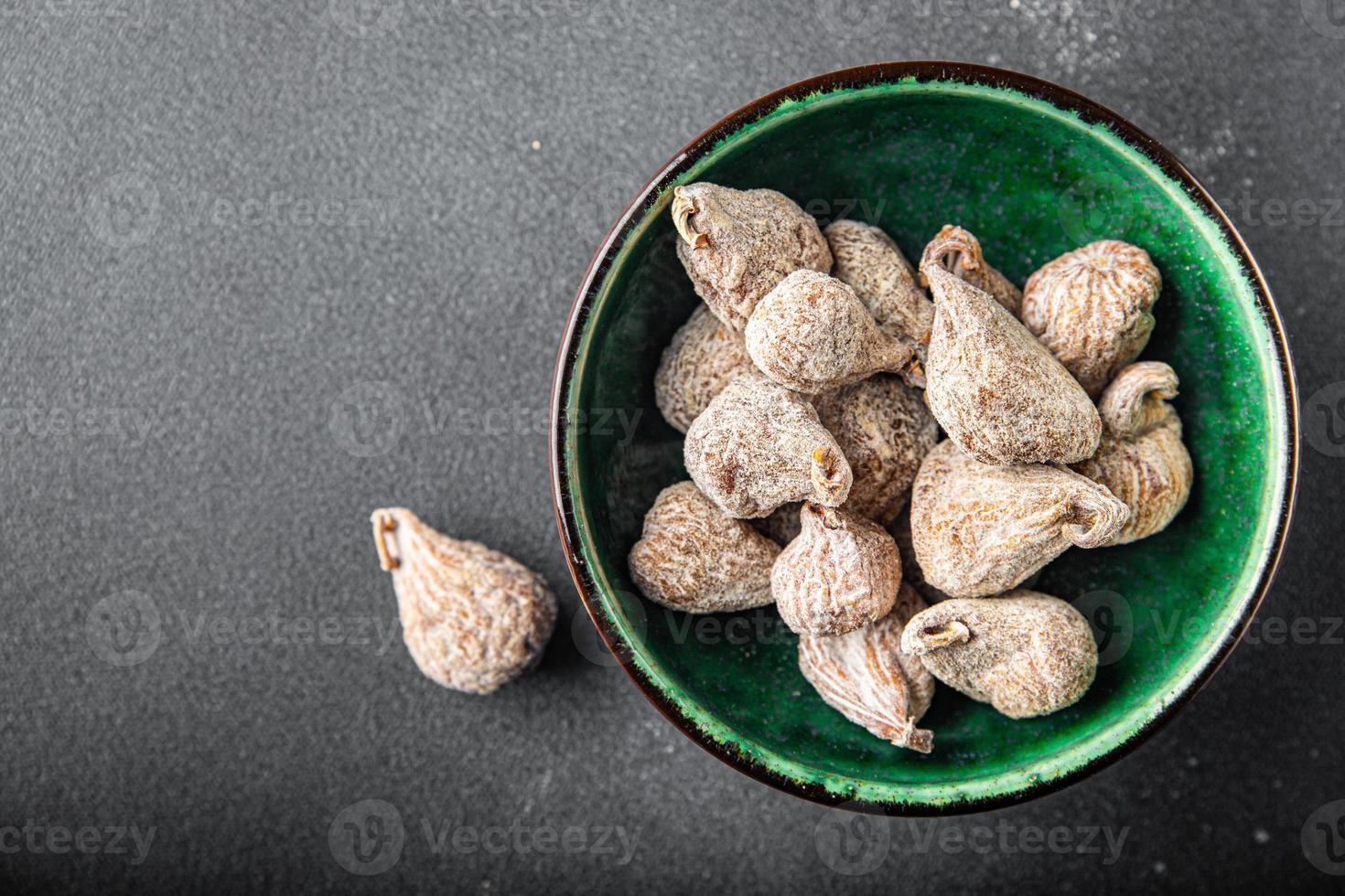 figos secos, frutas secas, refeição saudável, fundo foto