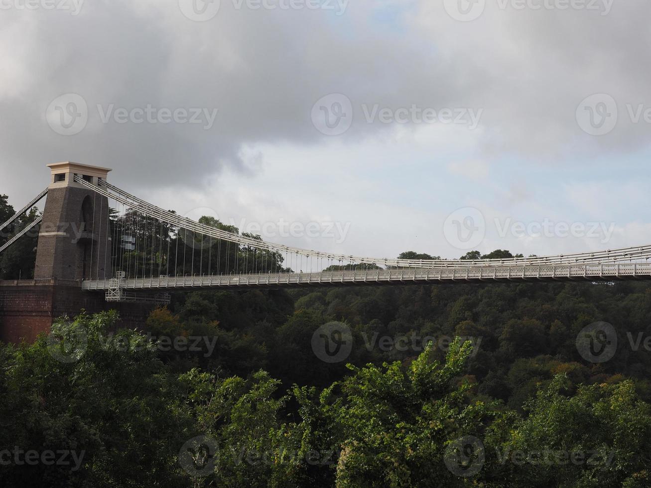 ponte suspensa de clifton em bristol foto