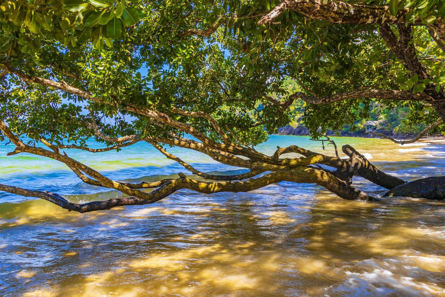 paraíso tropical aow kwang peeb praia koh phayam ilha tailândia. foto