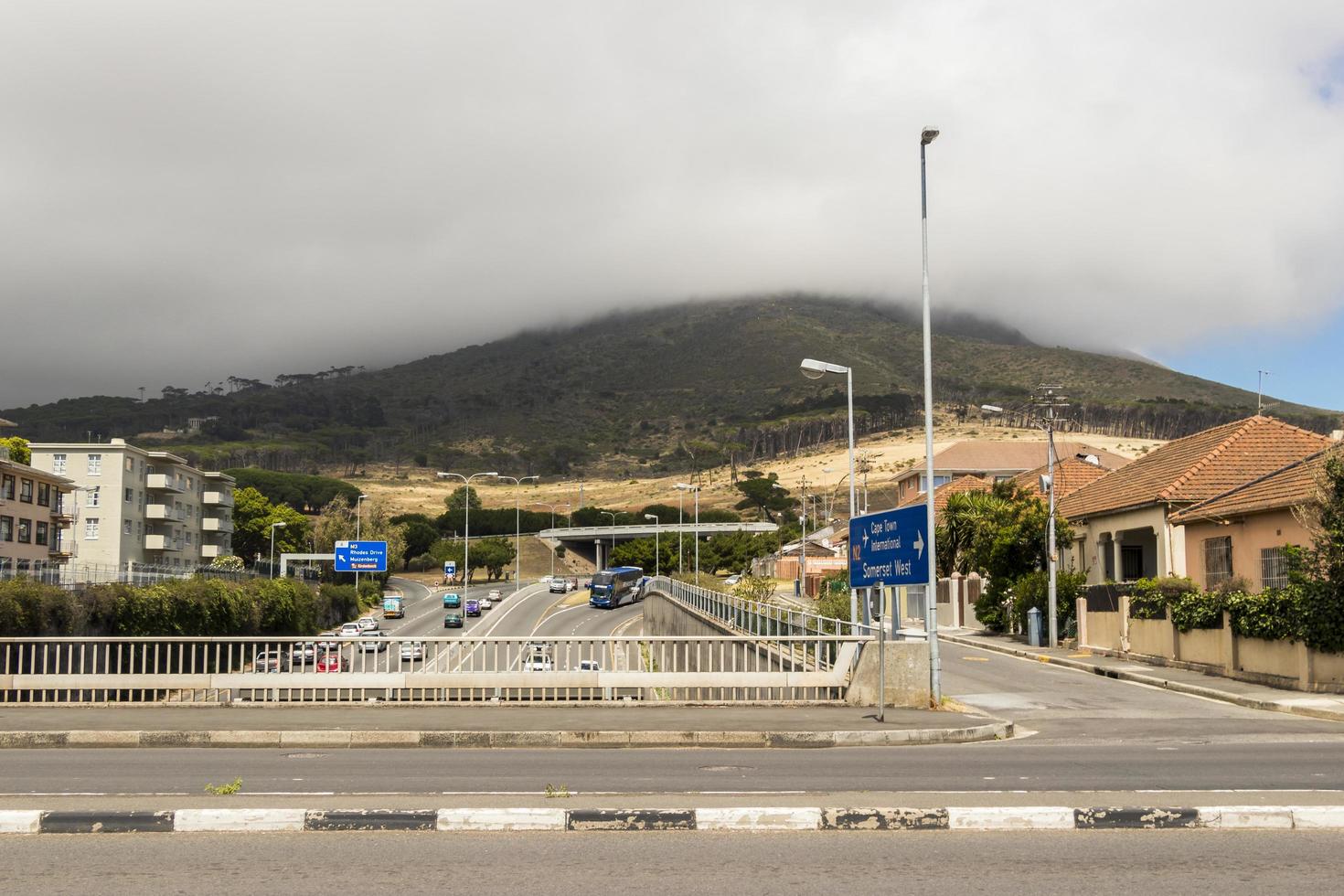 cidade do cabo, áfrica do sul, 19 de janeiro de 2018, vista da estrada dos colonos de mowbray, áfrica do sul cidade do cabo. foto