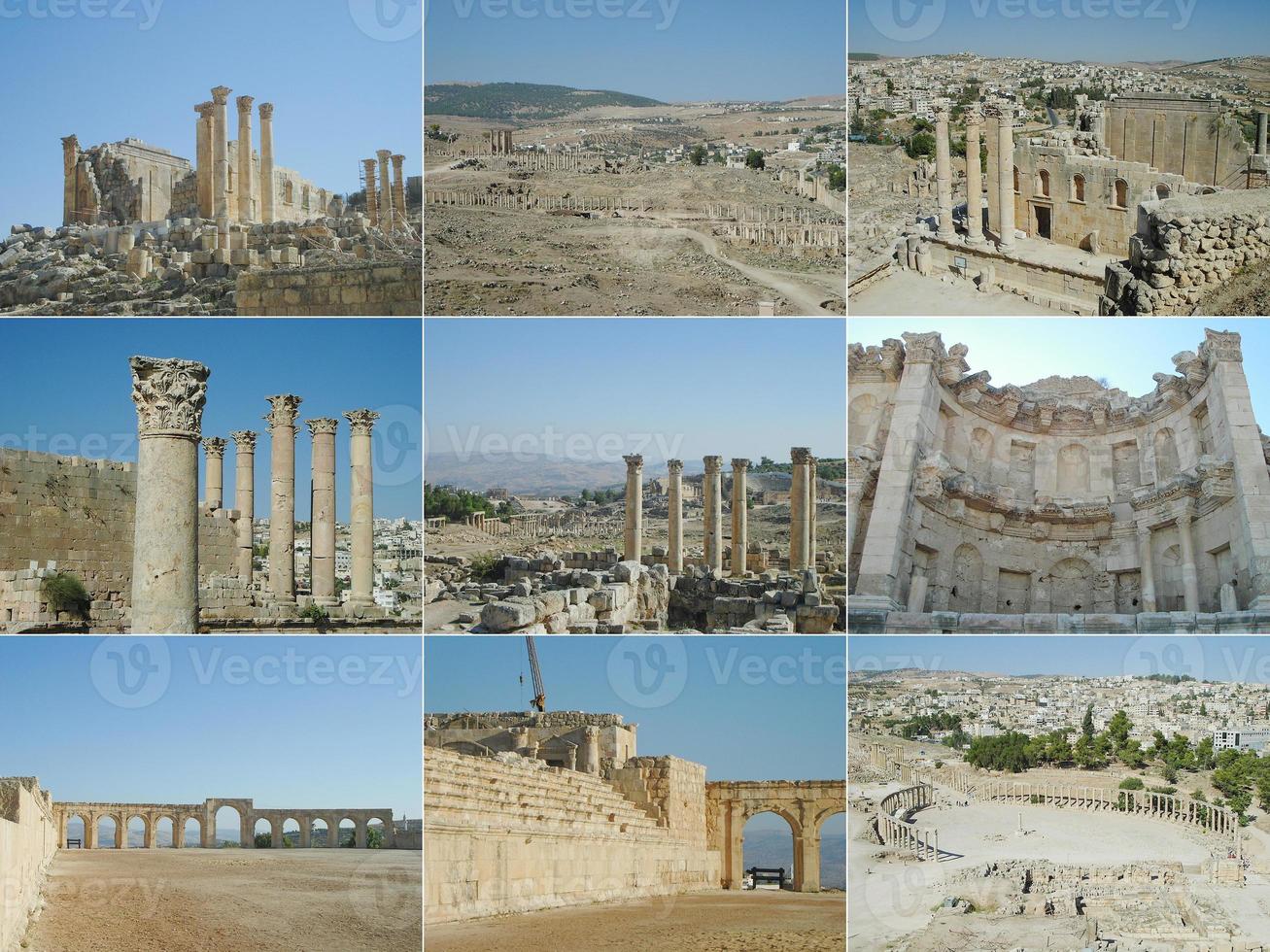 ruínas de jerash, Jordânia foto